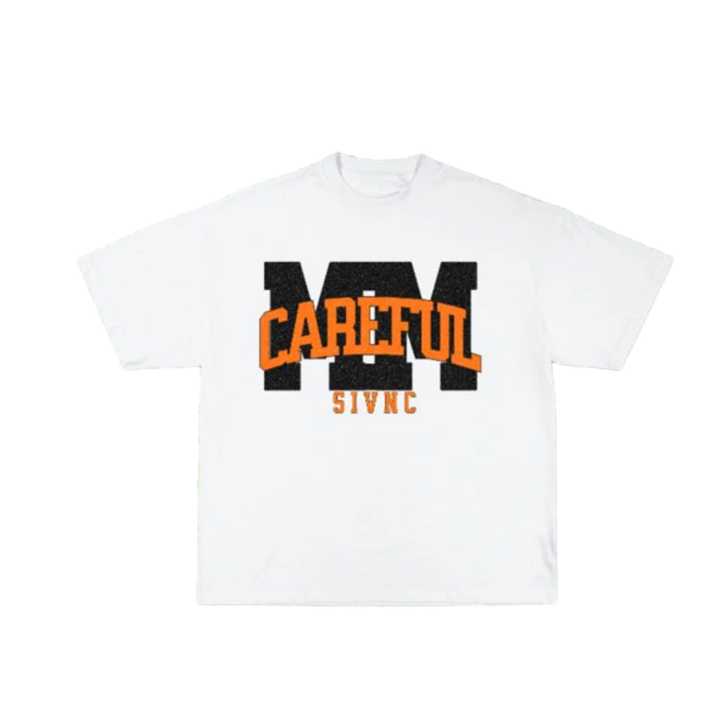 MM Careful T-Shirt (White/Orange/Black)