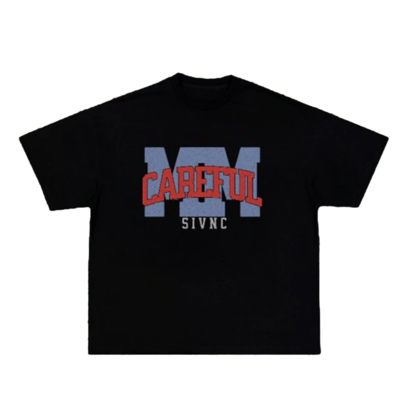 MM Careful T- Shirt (Black/Red/Blue)