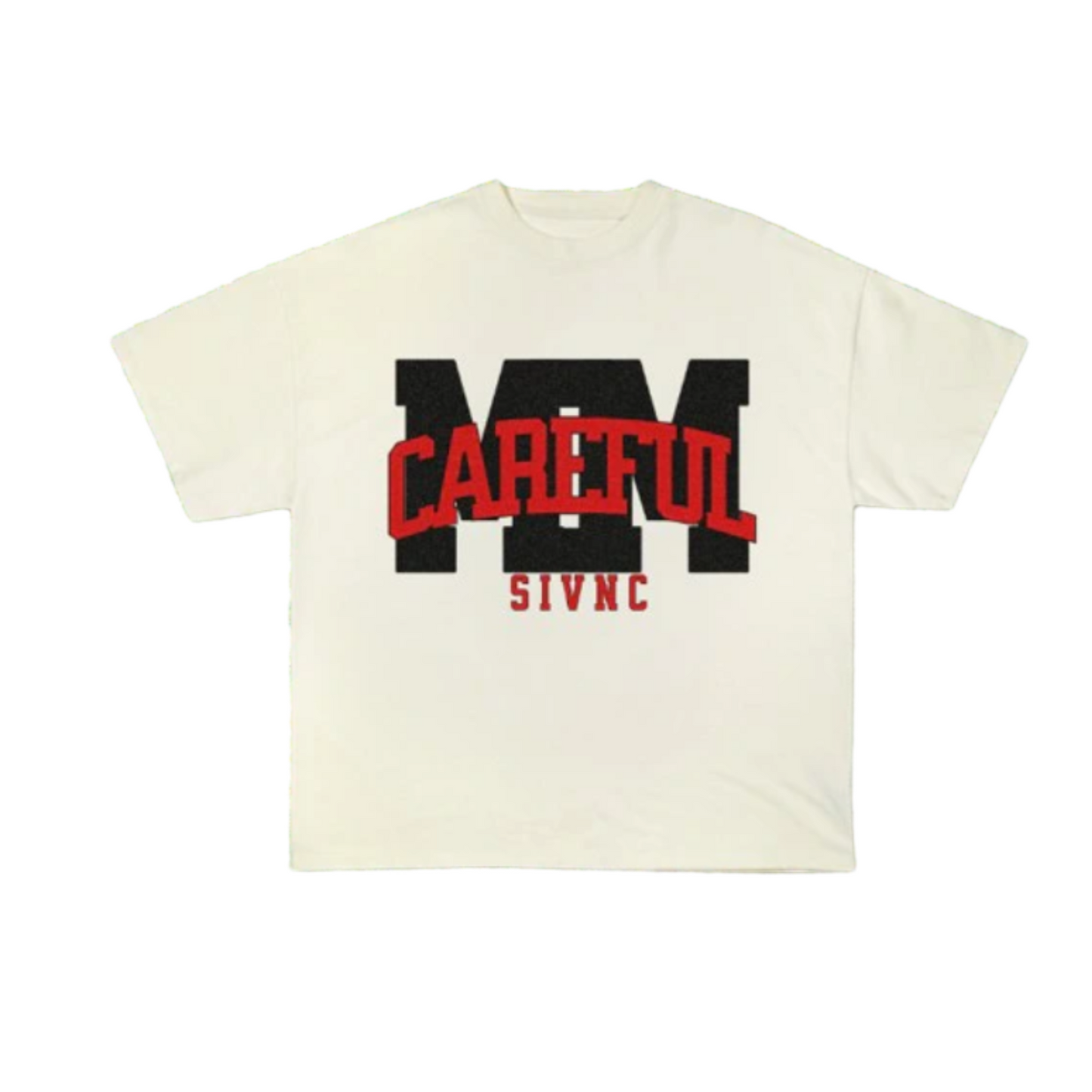 MM Careful T-Shirt (Creme/Black/Red)