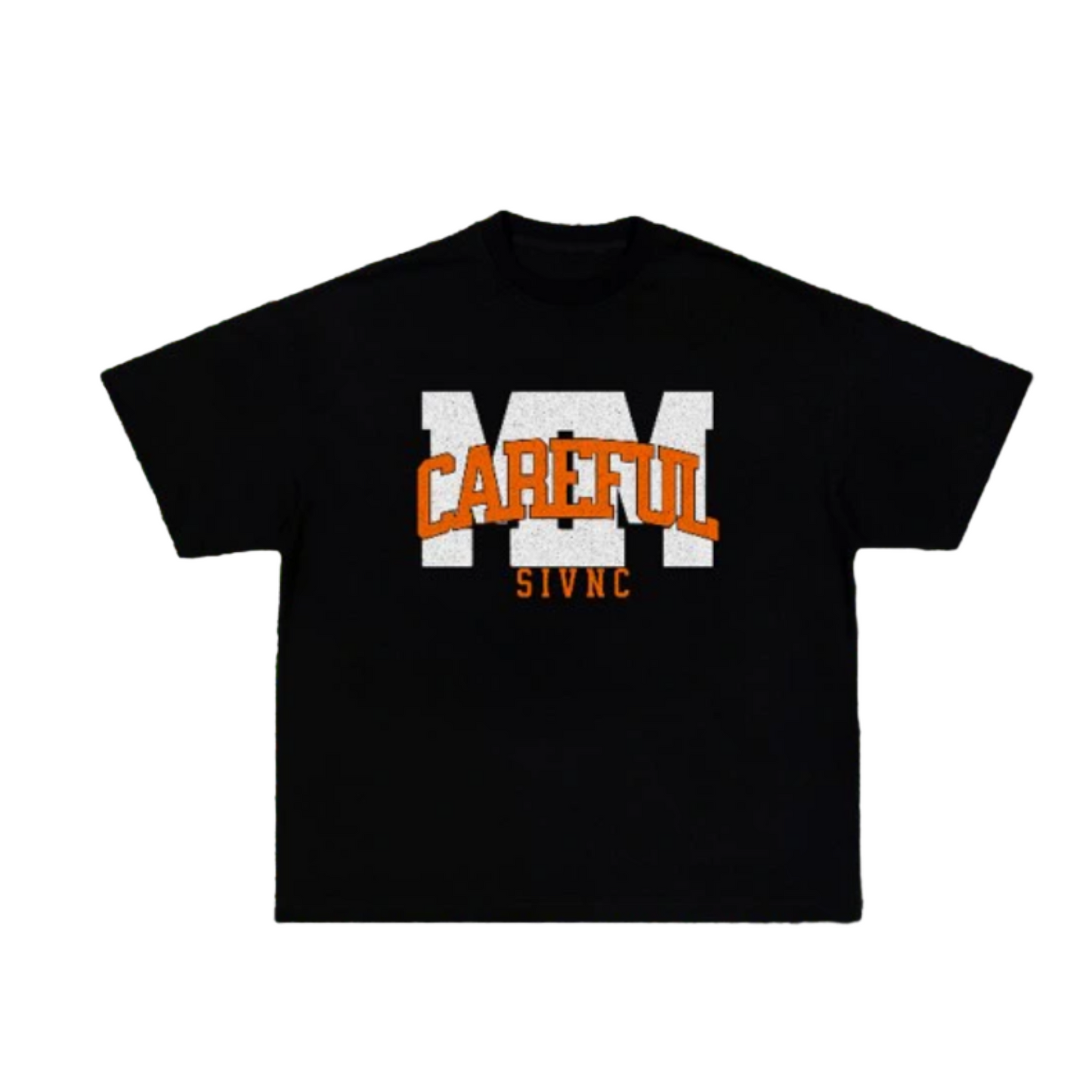 MM Careful T-Shirt (Black/White/Orange